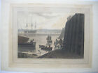 Wielka Brytania Liverpool Seacombe Ferry kolorowa litografia Daniell 1815
