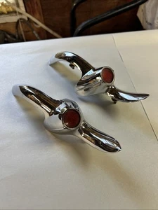 1960 Dodge Rear Quarter Upper Fin Cap Reflector Trim. Very Nice! - Picture 1 of 15