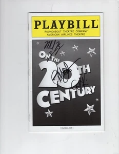 ON THE 20TH CENTURY Broadway Playbill SIGNED- Chenoweth Gallagher - Picture 1 of 3