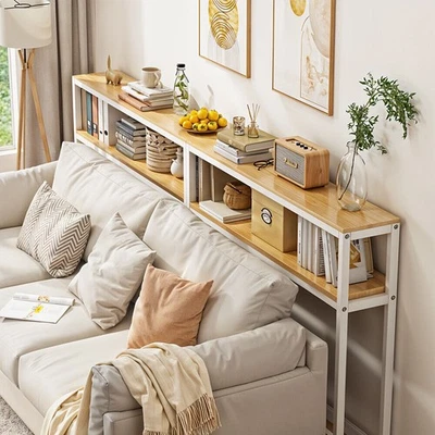 LIFELOOK Slim Hallway Console Table Narrow Display Shelf Entryway Living Room Furniture