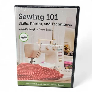 Great Courses Sewing 101 Skills Fabrics & Techniques DVD Ashley Hough Brand NEW - Foto 1 di 6