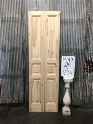 Puertas dobles francesas (24x80,5) puertas de panel elevado, puertas de estilo europeo NM7 Foto 1 de 4