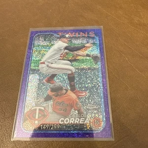 CARLOS CORREA 2024 TOPPS CROMO VIOLA MACULATO GEMELLI /299 - Foto 1 di 2