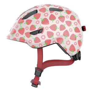 New Abus Smiley 3.0 LED Helmet Rose Strawberry S 45 - 50cm 67706 - Picture 1 of 4