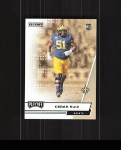 2020 Panini Playoff #284 Cesar Ruiz Kickoff ROOKIE CARD - Picture 1 of 2