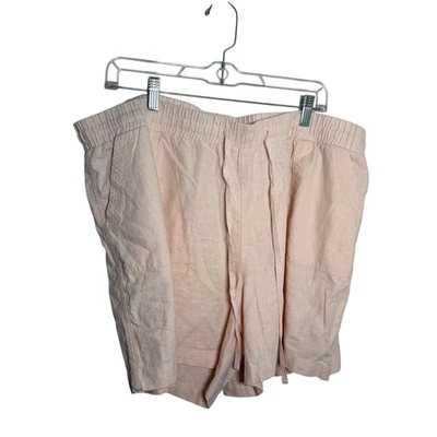 Pantalones Cortos Cato Para Mujer 22/24W Rosa Mezcla de Lino Cordón Rubor Informales Nuevos con Etiquetas Foto 1 de 4