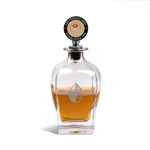 NFL Licensed Team Spirit Decanter Set 750ml Glas mit Maskottchen Stopfen Geschenk - Bild 1 von 3