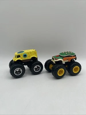 Hot Wheels Monster Trucks Bob Esponja Pantalones Cuadrados y Super Mario Bowser 1:64 LEER Foto 1 de 4