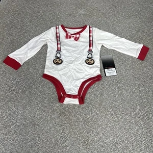 NEW Ohio State OSU Buckeyes White LS One Piece Infant Girls (6-12) - Picture 1 of 6