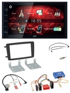 JVC DAB USB Bluetooth 2DIN Lenkrad Autoradio für Mercedes CLK A209 2003-2004 - Bild 1 von 8