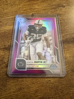 Bowman U 2025 cromo QUINTON MARTIN JR. refractor fucsia 104/225 primera fuente de alimentación Bowman Foto 1 de 2