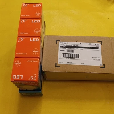 Sylvania TruWave A19 LED Daylight Frosted Light Bulb 75W New 8 Pack - Image 1 of 4