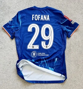 NIKE 2024/25 CHELSEA PLAYER ISSUE WESLEY FOFANA FA CUP MATCH REPARED TEAM SHIRT - Bild 1 von 16