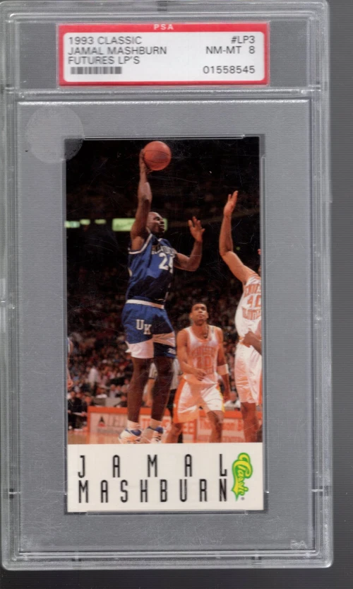 SLA437- 1993 Classic Futures LPs #LP3 Jamal Mashburn - PSA NmMt (8) - Image 1 of 2