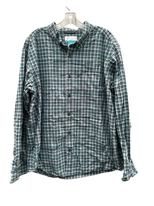 Men’s Button Up Columbia Shirt Size XL Checkered Check Blue - Picture 1 of 12
