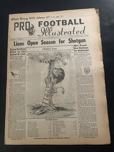 1961 Pro Football DETROIT Lions Colts Whats Wrong With JOHNNY UNITAS NFL AFL - Picture 1 of 5