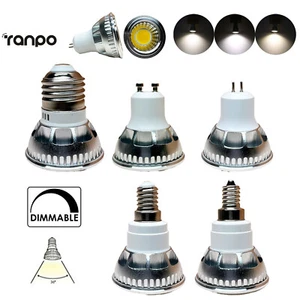 Dimmable 6W 9W 15W LED COB Spotlight Bulb GU10 MR16 E27 E14 220V 12V 24V Lamp RH - Picture 1 of 19