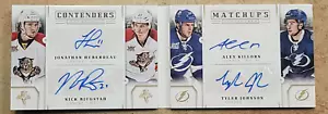 2013-14 Panini Contenders Matchups Huberdeau Killorn 4x Auto Booklet 32/99 - Picture 1 of 6