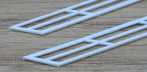 Paquet De 2 PLASTRUCT 90691/SRS2 Monte-Escalier Rail 1:200 (N Jauge ) - Photo 1 sur 2