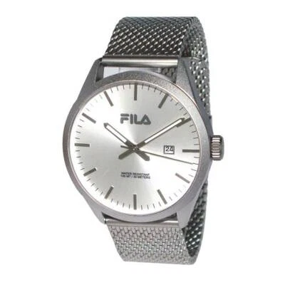 Fila Matt Stainless Steel Case&Strap Silver Face Gents Watch RRP £139*LAST ONE - image 1 of 2