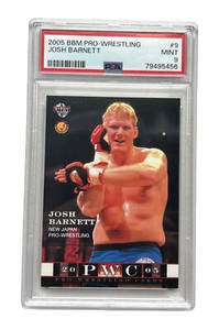 2005 BBM Wrestling #9 Josh Barnett PSA 9 Pop 1 No Higher NJPW