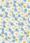 A4 Sheet Daisy Flower Pattern Vinyl Decal Stickers Decor Tiles or Glass - A1276