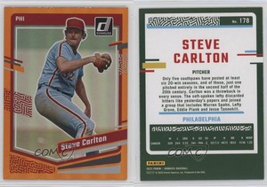 2023 Panini Donruss Holo Orange Steve Carlton #178 HOF