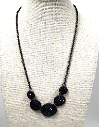 VETEMENTS Collana Claire's Disco Strass Nero 18 20" Moda Classica Dichiarazione