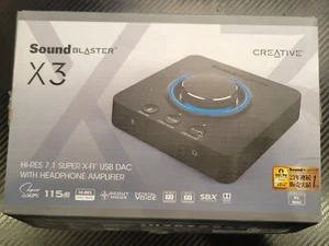 Creative Sound Blaster X3 Digital Audio Converter 32bit/192kHz Tested Working - Photo 1/4