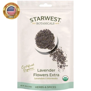 Organic Lavender Flowers Extra, 0.49 Oz (13.9 G) ⭐️⭐️⭐️⭐️⭐️ - Picture 1 of 4