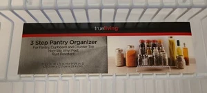 TRUELIVING Steel Spice Jars Rack Kitchen Pantry Storage Organizer 3 Tier Shelf - Picture 1 of 3