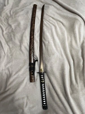Espada katana chapada en latón nueva Foto 1 de 3