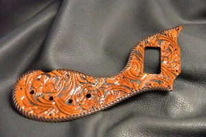 gretsch corvette leather pickguard, "Riffs"custom made new design hand made lace - Picture 1 of 6