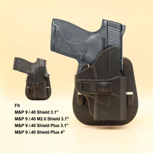 M&P9 Shield Holster Fit Smith & Wesson M&P 9 Shield Plus M2.0 Shield 3.1" 4" 9mm - Picture 1 of 7