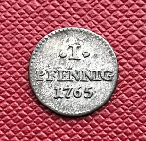 German States, Saxony, 1765-C Billon Pfennig. Frederick Augustus III. KM# 980 - Picture 1 of 2
