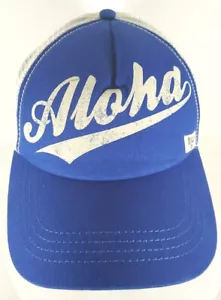 Cappello berretto Billabong Aloha blu con rete bianca skateboarder - Foto 1 di 9