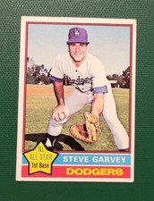 STEVE GARVEY 1976 TOPPS VINTAGE BASEBALL CARD #150 - DODGERS