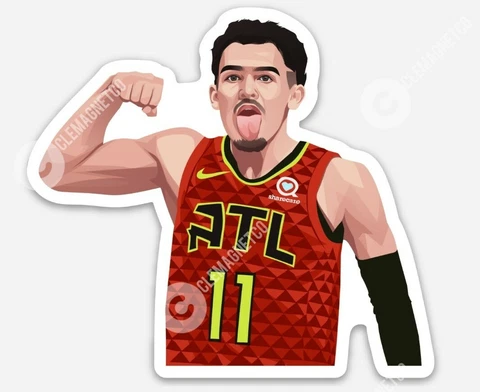 Trae Young MAGNET - NBA Atlanta Hawks phenomenal basketball Vinyl Cover