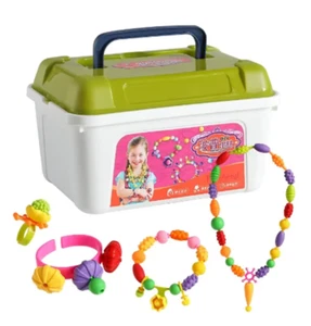 Pop Beads Kids Jewelry Making Kit for Girls 3 4 5 6 Year Old 338pcs No BOX - Picture 1 of 2