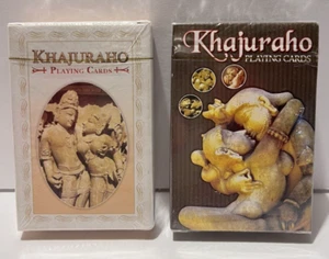 Erotische Skulpturen Pose aus indischen KHAJURAHO Spielkarten NEU in Verpackung - Bild 1 von 3