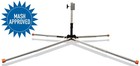 Compact Aluminum Traffic Sign Stand Kick Release 41" Extendable Legs Road