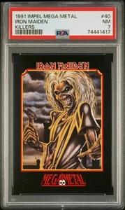 1991 MEGA METAL IRON MAIDEN KILLERS ALBUM #40 TRADING CARD | PSA 7 NM POP 6 - Picture 1 of 4