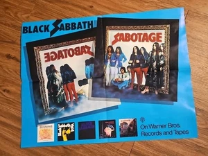Black Sabbath Ozzy Osborne Original 1975 Poster Sabotage Promo 25x19 rar - Bild 1 von 4