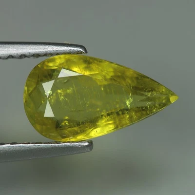 1,49 quilates_piedra suelta_turmalina verde amarillenta 100 % natural sin calefacción Foto 1 de 3