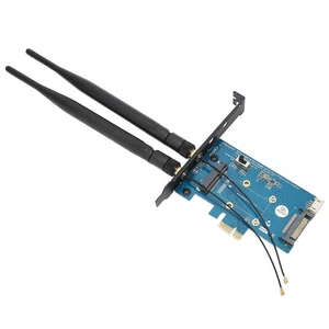 Mini PCIE Adapter Multi System Compatibility 4Pin Power Interface Small Volu NEW - Afbeelding 1 van 12