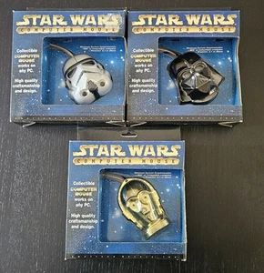 Star Wars Darth Computer Maus Lot Mäuse Neu Kabelgebunden Vader Stormtrooper C-3P0 PC - Bild 1 von 5