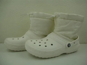 Women's 8 M Crocs Classic Fleece Faux Fur Lined Neo Puff Warm Boots Ankle 206630 - Picture 1 of 14