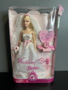 Barbie WEDDING DAY BARBIE bambola M2778 abito da sposa 2007 Mattel nuovo con scatola - Foto 1 di 3