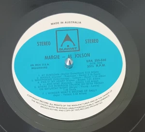 Al Jolson – Margie - LP record excellent, cover VG - Picture 1 of 3