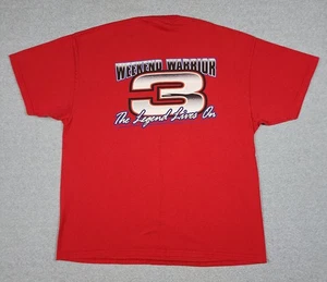 Vintage Dale Earnhardt TShirt Sz XL Weekend Warrior Nascar Racing Black Cotton - Picture 1 of 7